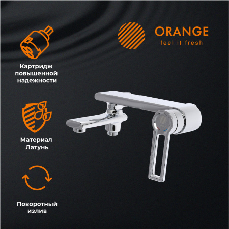 Душевая стойка Orange Splito M36-944cr настенная цвет хром