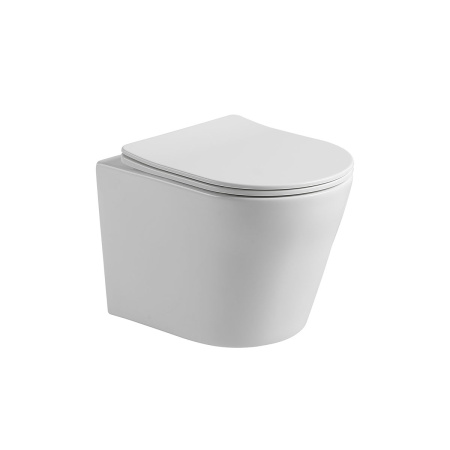 Унитаз подвесной Vincea Piatti VT1-11S белый с сиденьем микролифт безободковый душевой смыв