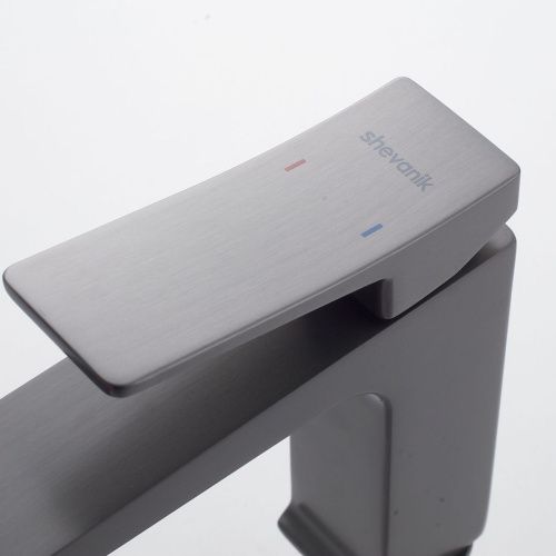 Смеситель Shevanik S4401T на раковину оружейная сталь - фото 5