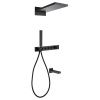 Душевая система Abber AF8753B встраиваемая в стену цвет черный с термостатом