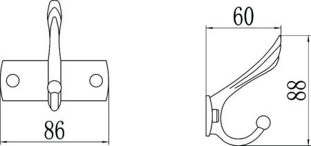 Крючок Savol S-00111C