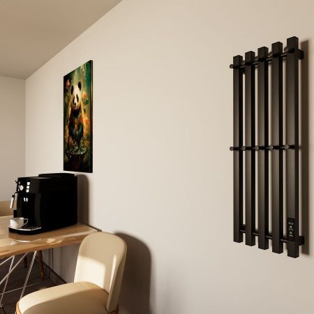 Полотенцесушитель электрический Маргроид Inaro профильный Inaro-8024-1081-9005R 25х80 черный