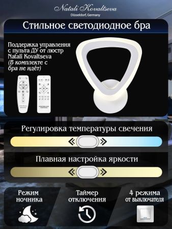 Бра Natali Kovaltseva LED Light Бра (ЛЕД Лигхт Бра) LED LAMPS 81127/1W