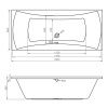 Ванна акриловая Lavinia Boho Evan 37110180 180х80 встраиваемая прямоугольная без каркаса