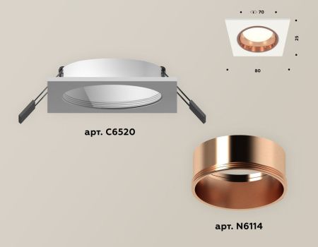 Светильник встраиваемый Ambrella Light Techno (Тецхно) XC6520005