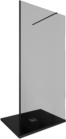 Душевая перегородка Allen Brau Infinity 3.21016.BBA.T 100х200 стекло тонированное профиль черный