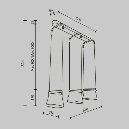 Светильник подвесной Maytoni Cabaret Modern MOD170PL-L24BS3K - фото 4
