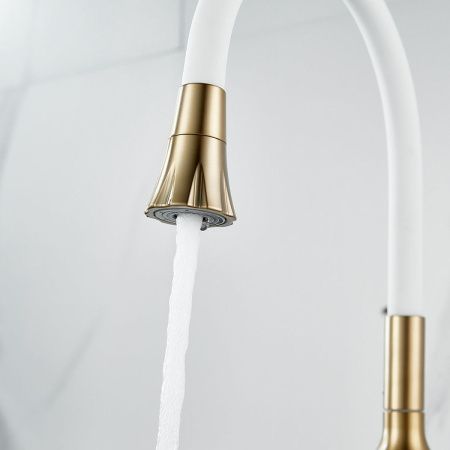 Смеситель для кухни Raffine F303G-1 на мойку золото
