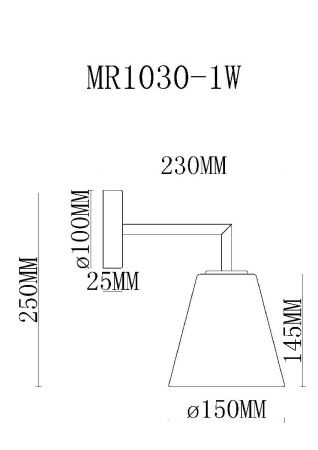 Бра Myfar Stiven (Стивен) MR1030-1W