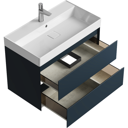 Тумба под раковину Aqwella Y GE01082GRM 80х50 подвесная цвет серый
