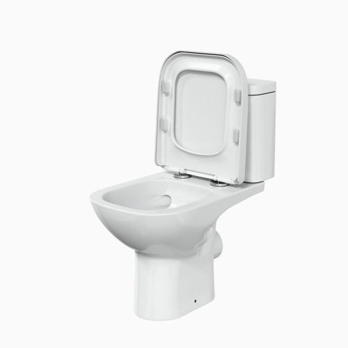 Унитаз напольный с бачком Taliente Elegia Vortex EG25065 белый с сиденьем микролифт безободковый душевой смыв - фото 2