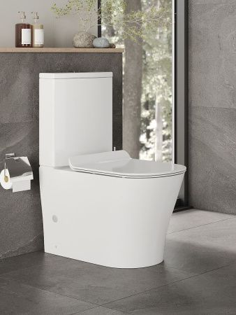 Унитаз напольный с бачком Orange C07-050W белый с сиденьем микролифт безободковый смыв торнадо