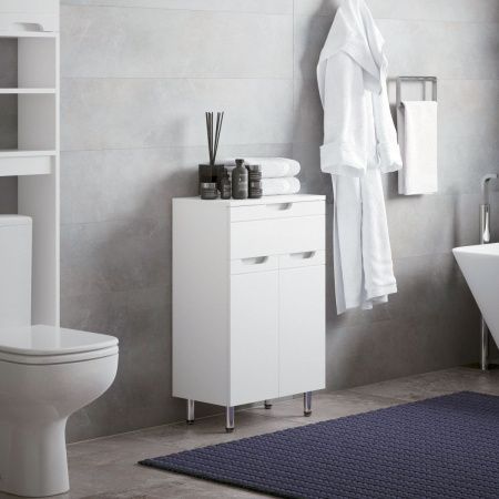 Комод Corozo Лея SD-00001510 50х30 напольный цвет белый