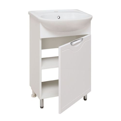 Тумба под раковину Runo Фортуна 00000001135 50х30 напольная цвет белый - фото 2