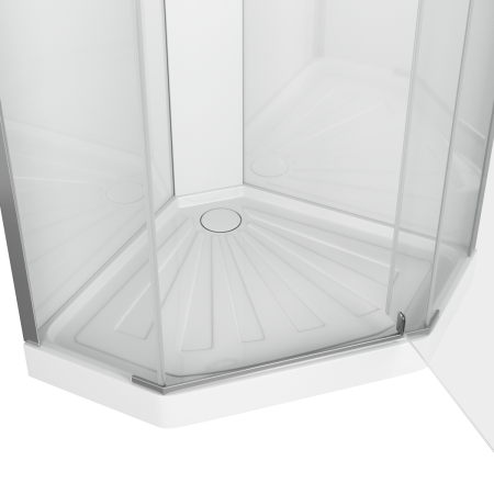 Душевая кабина Cerutti SPA CHIKA901T 90х90 пятиугольная без крыши ориентация универсальная