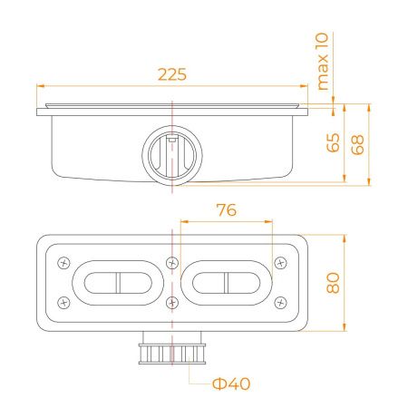 Сифон для душевого поддона RGW 44241500-01