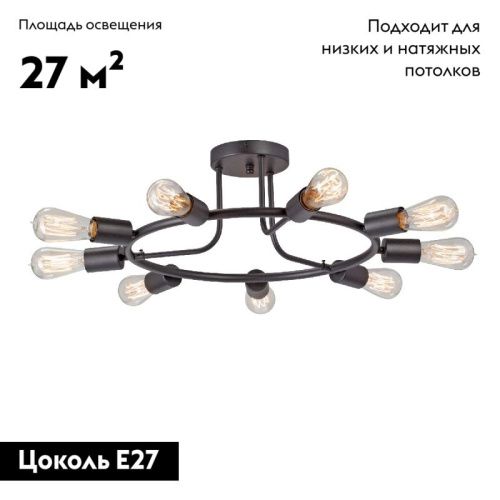 Люстра потолочная Vitaluce V3797-1/9PL - фото 2