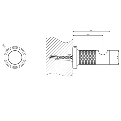 Крючок Gessi Inciso 58521#149 - фото 2