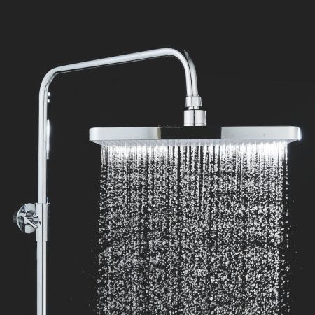 Душевая стойка Shevanik S6136 настенная цвет хром