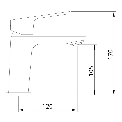 Смеситель Clever VOGUE XTREME 61373 на раковину черный - фото 2