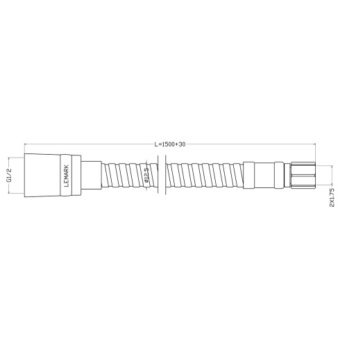 Шланг для душа LeMark LE8050S хром - фото 2