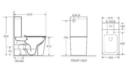Унитаз напольный с бачком WeltWasser WW GELBACH XL 001 MT-GR (10000005777) серый с сиденьем микролифт безободковый душевой смыв