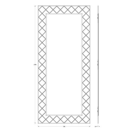 Зеркало Evoform Florentina BY 5008 70х160 подвесное