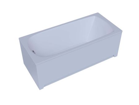 Ванна акриловая Aquatek Ника NIK160-0000001 160х75 пристенная прямоугольная без каркаса без ручек