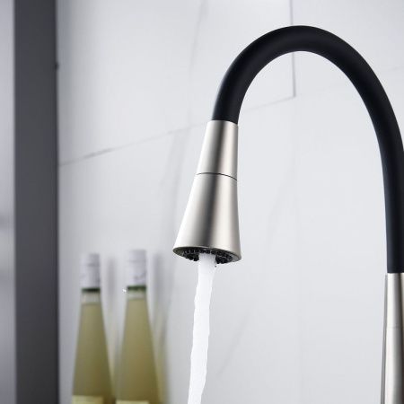 Смеситель для кухни Rose R213L на мойку сатин