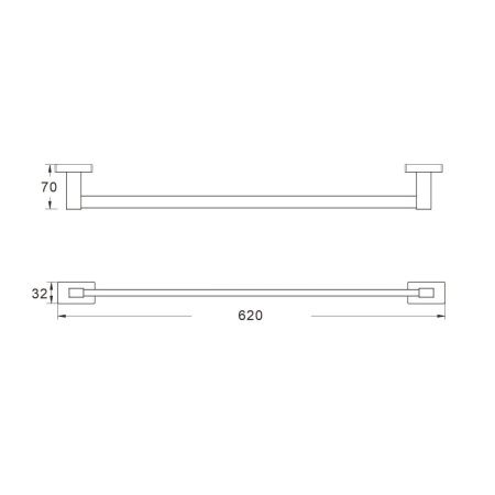 Полотенцедержатель Shevanik SG56G SG5617G
