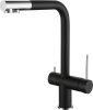 Смеситель для кухни Rivelato 1523513 antracite cromo на мойку черный/хром