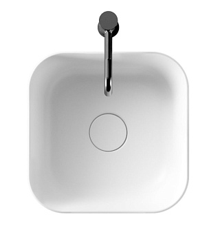 Раковина керамическая Alice Unica 32170101 37х37 накладная цвет белый глянцевый