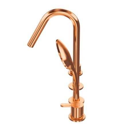 Смеситель Cezares LEAF LEAF-BVDM4-SS на борт ванны розовое золото