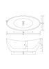 Ванна акриловая Cerutti SPA CT10201 180х80 отдельностоящая овальная с ножками