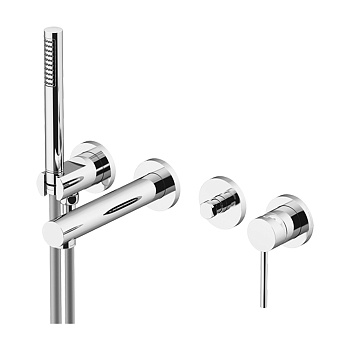 Смеситель Gattoni CIRCLE ONE 9005/90C0 встраиваемый в стену хром