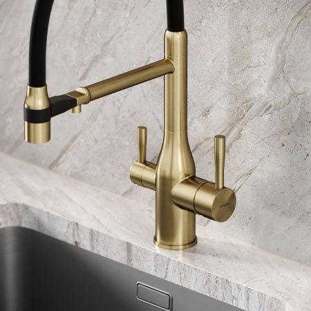 Смеситель для кухни Sancos Garda SC4009BG на мойку золото