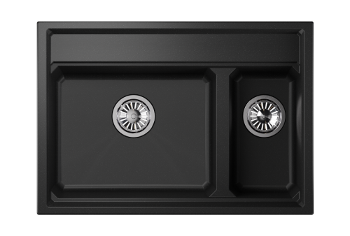 Кухонная мойка Granula Kitchen Space 7302, ЧЁРНЫЙ 73x51 цвет черный - фото 3