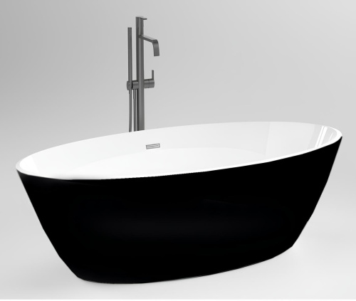 Ванна акриловая Cerutti SPA CT10878 170х80 отдельностоящая овальная - фото 2