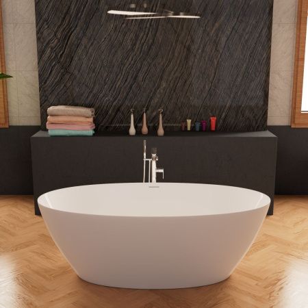 Ванна акриловая Frank 12525 170х80 отдельностоящая овальная с ножками