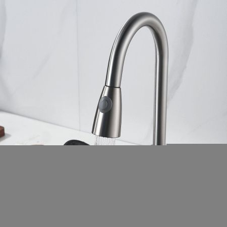 Смеситель для кухни Raffine F213L на мойку сатин