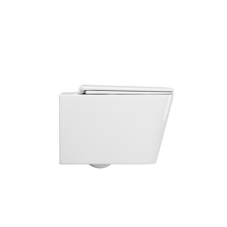 Унитаз подвесной Grossman Торнадо GR-4404SQ белый с сиденьем микролифт безободковый смыв торнадо