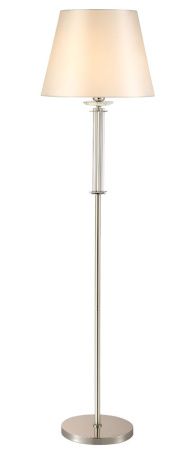 Торшер Crystal Lux Nicolas (Ницолас) NICOLAS PT1 NICKEL/WHITE