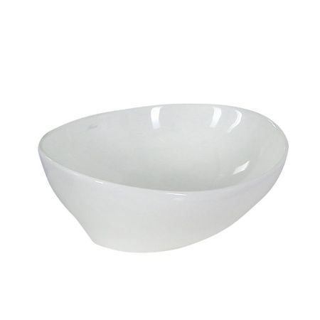 Раковина из сантехнического фарфора Melana 7138-805 40х30 накладная цвет белый без отверстий под смеситель