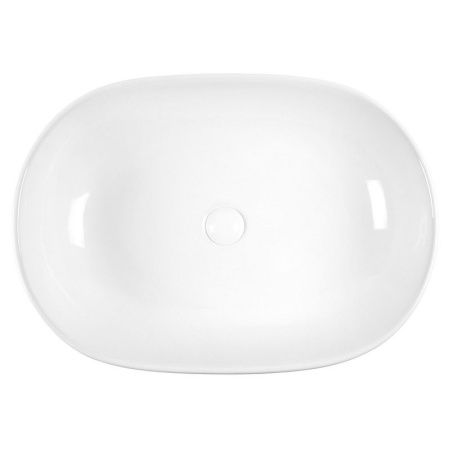 Раковина из сантехнического фарфора Bond Oval S59-600 60х40 накладная цвет белый без отверстий под смеситель