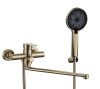 Смеситель для ванны и душа Fmark FS8225C настенный золото