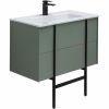 Тумба под раковину Allen Brau Reality 1.32005.CGM 80х50 подвесная цвет зеленый