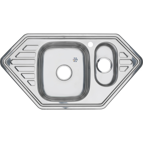 Кухонная мойка Melana 222 C t (*7) 95x50 цвет хром - фото 2
