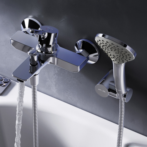 Смеситель для ванны и душа Am.Pm X-Joy S F85B15000 настенный хром без термостата - фото 3
