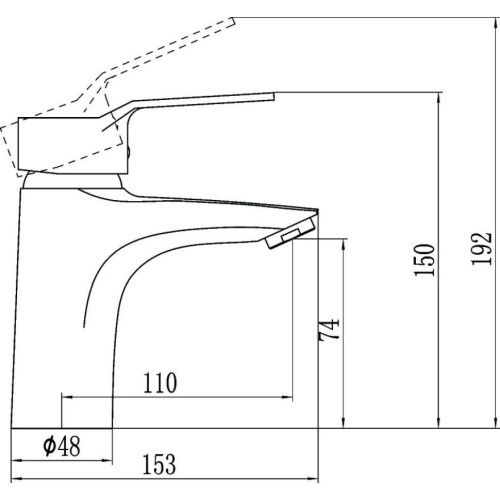 Смеситель Fmark FM1063 на раковину хром - фото 3