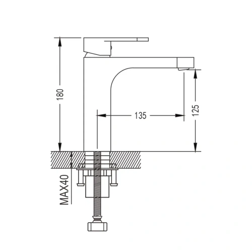 Смеситель Shevanik S8601 на раковину хром - фото 3